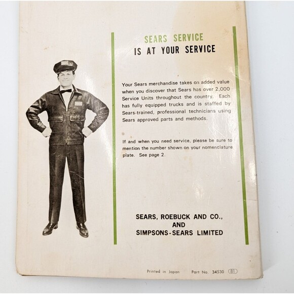 Sears Roebuck & Co. Model 1410 Zig Zag Sewing Machine Instructions and Parts - Picture 3 of 11